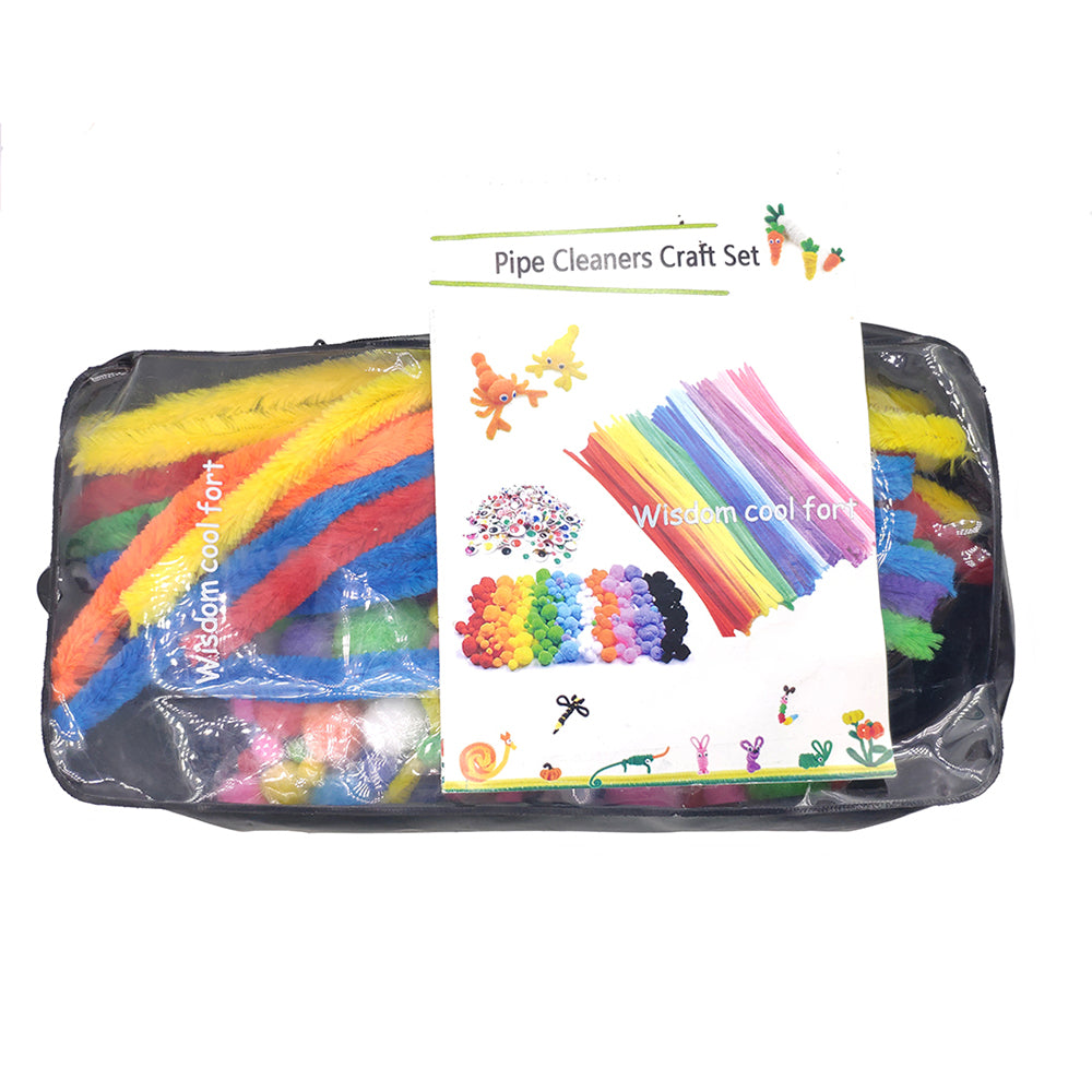 Wisdom Cool Fort Pipe Cleaners Craft Set Soft Knitted Toys - FUNDA